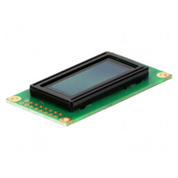 Afișaj OLED Alfanumeric 8x2 58x27mm Galben-Verde 16 PIN | Electronic-mag.ro | Componente Electronice