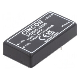 Convertor DC/DC 15W 9-18V la 5V 3000mA THT EC5BU-12S05 | Electronic-mag.ro | Componente Electronice