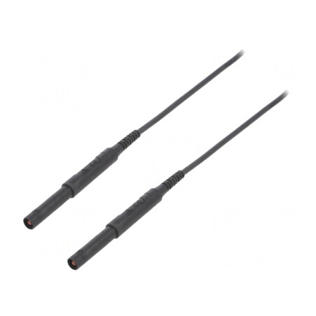 Cablu de măsurare 6kV 16A 1,5m Negru | Electronic-mag.ro | Componente Electronice