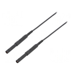 Cablu de măsurare 6kV 16A 1,5m Negru | Electronic-mag.ro | Componente Electronice