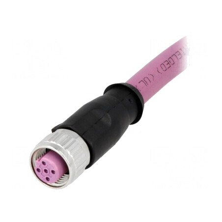 Mufă M12 4 PIN mamă cu cablu 0,5m Profibus | Electronic-mag.ro | Componente Electronice
