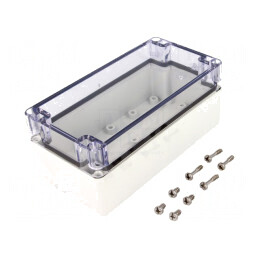 Carcasă universală gri 80x160x65mm IK07 | Electronic-mag.ro | Componente Electronice