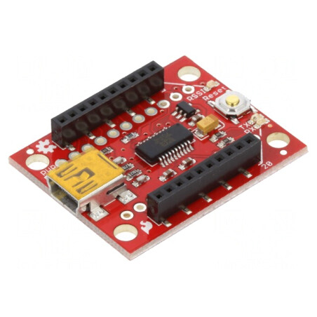 Adaptor USB-UART FT231X cu Șiruri de Pini și USB B Mini pentru XBee