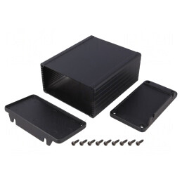 Carcasă cu Panou și Lame de Fixare IP65 104mm x 120mm | Electronic-mag.ro | Componente Electronice