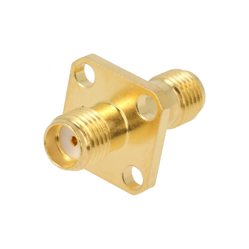 Adaptor SMA Mufă Aurit 50Ω PTFE | Electronic-mag.ro | Componente Electronice