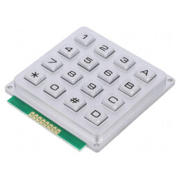 Tastatură Metalică 16 Butoane Rezistentă la Apă | Electronic-mag.ro | Componente Electronice