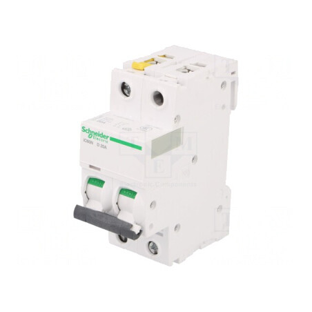 Întrerupător de Supracurent 20A 2P 400VAC Tip D | Electronic-mag.ro | Componente Electronice
