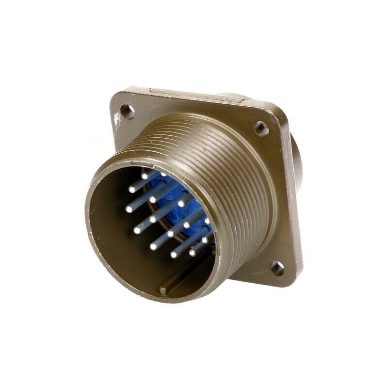 Conector Circular Aluminiu Kaki 20mm Soclu Tată | Electronic-mag.ro | Componente Electronice