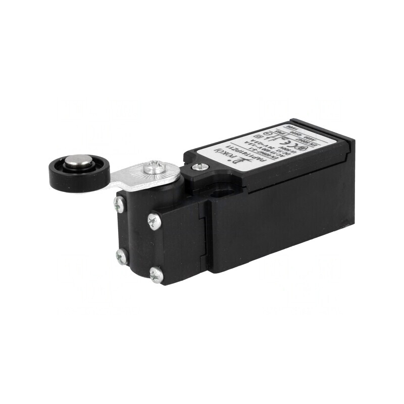 Limitator cursă manetă 27mm rolă plastic Ø18mm 10A | Electronic-mag.ro | Componente Electronice