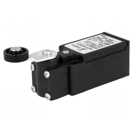 Limitator cursă manetă 27mm rolă plastic Ø18mm 10A | Electronic-mag.ro | Componente Electronice