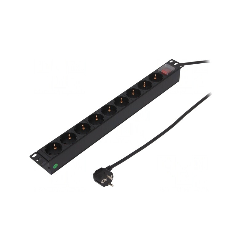 Prelungitor 9 Prize 250V 16A Negru | Electronic-mag.ro | Componente Electronice