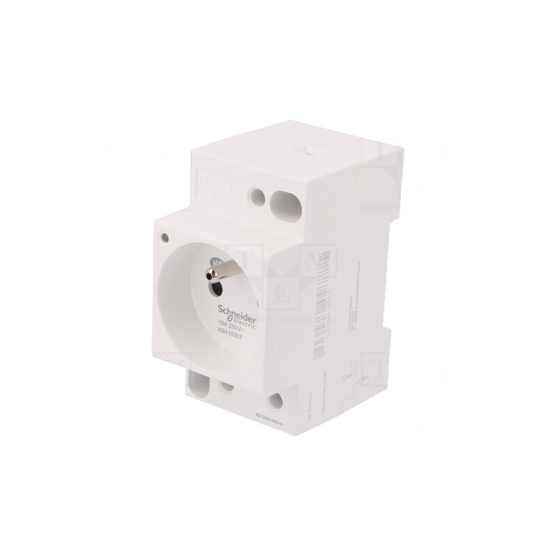 Soclu E 250VAC 16A pentru şină DIN ACTI9 | Electronic-mag.ro | Componente Electronice