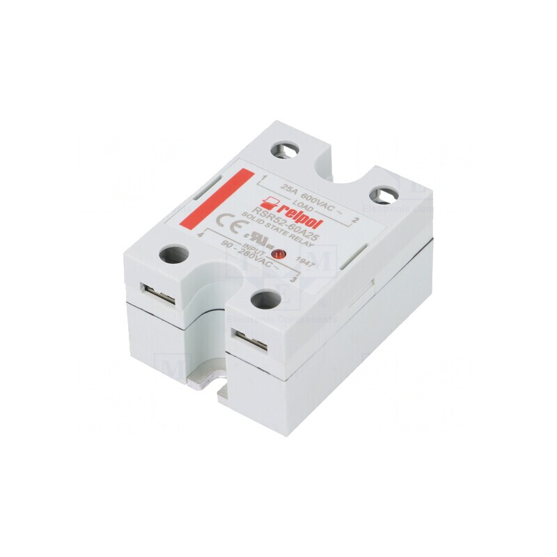 Releu semiconductor 25A 1-fazat 48-660VAC | Electronic-mag.ro | Componente Electronice