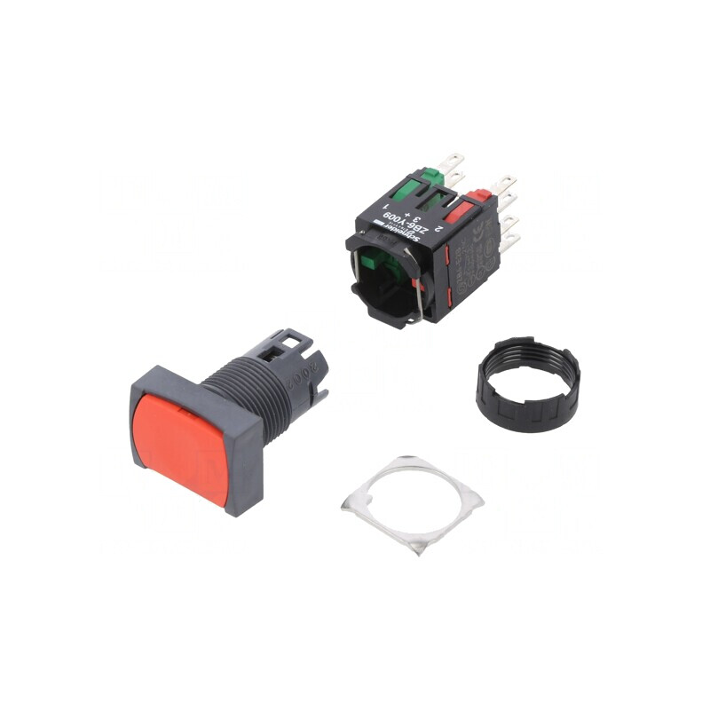 Comutator 16mm cu Acționare Prin Apăsare 1 NC 1 NO | Electronic-mag.ro | Componente Electronice