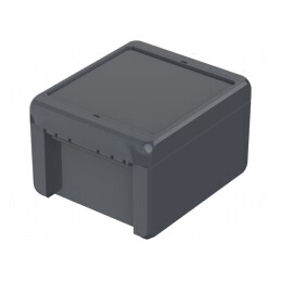 Carcasă Universală ABS Grafit 125x151x90mm BOCUBE | Electronic-mag.ro | Componente Electronice