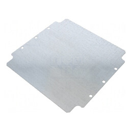 Placă de montare oțel zincat 240mm x 231mm | Electronic-mag.ro | Componente Electronice