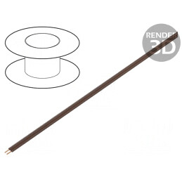 Cablu LiYz 2x0,08mm2 60V 100m Maro | Electronic-mag.ro | Componente Electronice