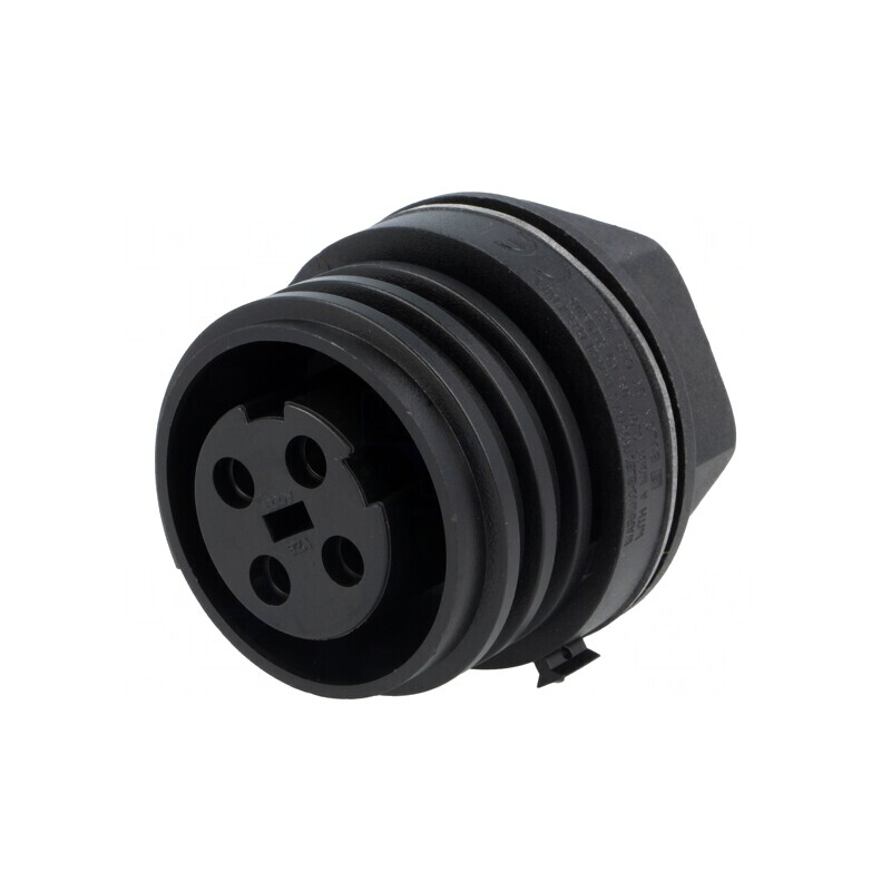 Conector Circular Soclu Mamă 4 PIN Nichelat Buccaneer 900 | Electronic-mag.ro | Componente Electronice