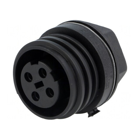 Conector Circular Soclu Mamă 4 PIN Nichelat Buccaneer 900 | Electronic-mag.ro | Componente Electronice