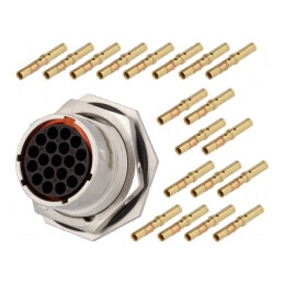 Conector Circular RT360 Soclu Mufă Mamă Crimpat PIN 19 13A | Electronic-mag.ro | Componente Electronice
