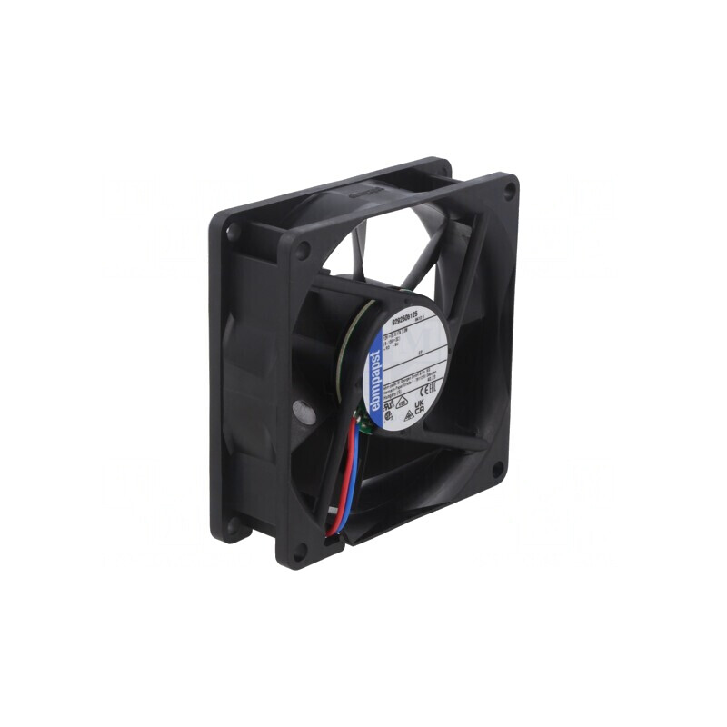 Ventilator axial 12V DC 80x80x25mm 69m3/h 32dBA cu bilă | Electronic-mag.ro | Componente Electronice