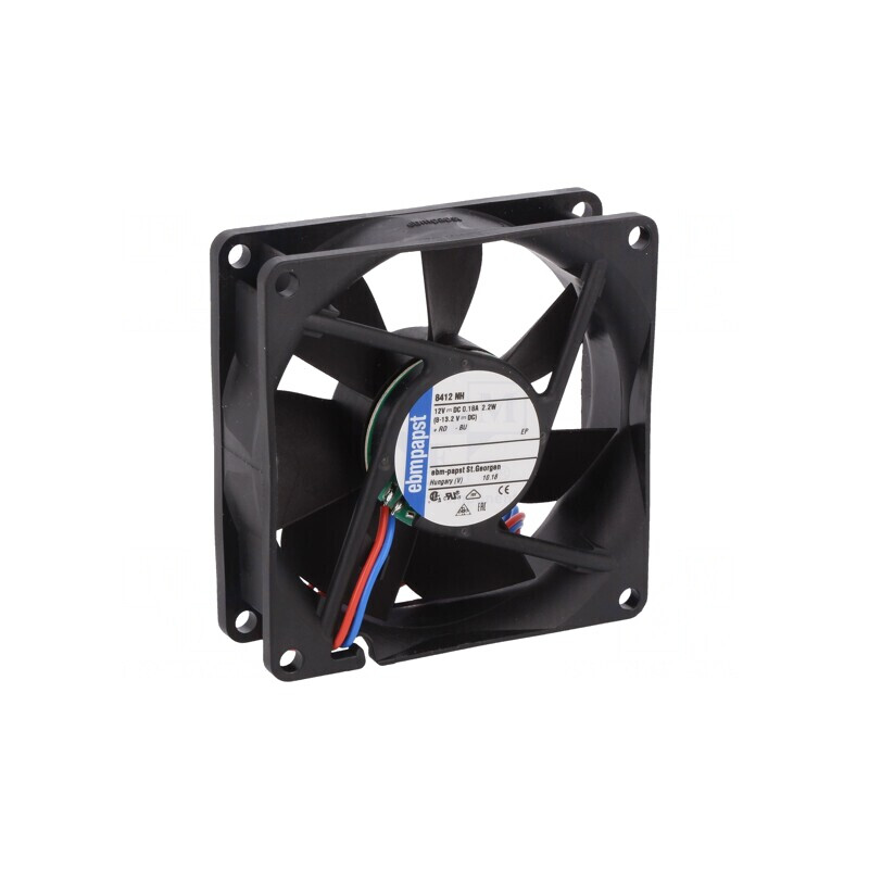 Ventilator axial 12V 80x80x25mm 79m3/h 37dBA | Electronic-mag.ro | Componente Electronice