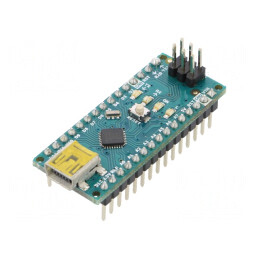 Arduino | ICSP,şiruri pini,USB B mini | 20MHz | 3,3÷5VDC | UART | ARDUINO NANO