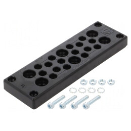 Garnitură policarbonat multi-orificii -30÷110°C | Electronic-mag.ro | Componente Electronice