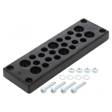 Garnitură policarbonat multi-orificii -30÷110°C | Electronic-mag.ro | Componente Electronice