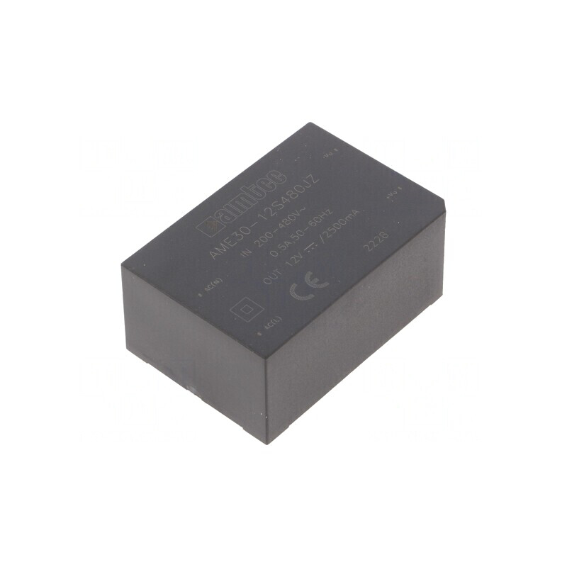 Convertor AC/DC 30W 12VDC AME30-12S480JZ-B | Electronic-mag.ro | Componente Electronice
