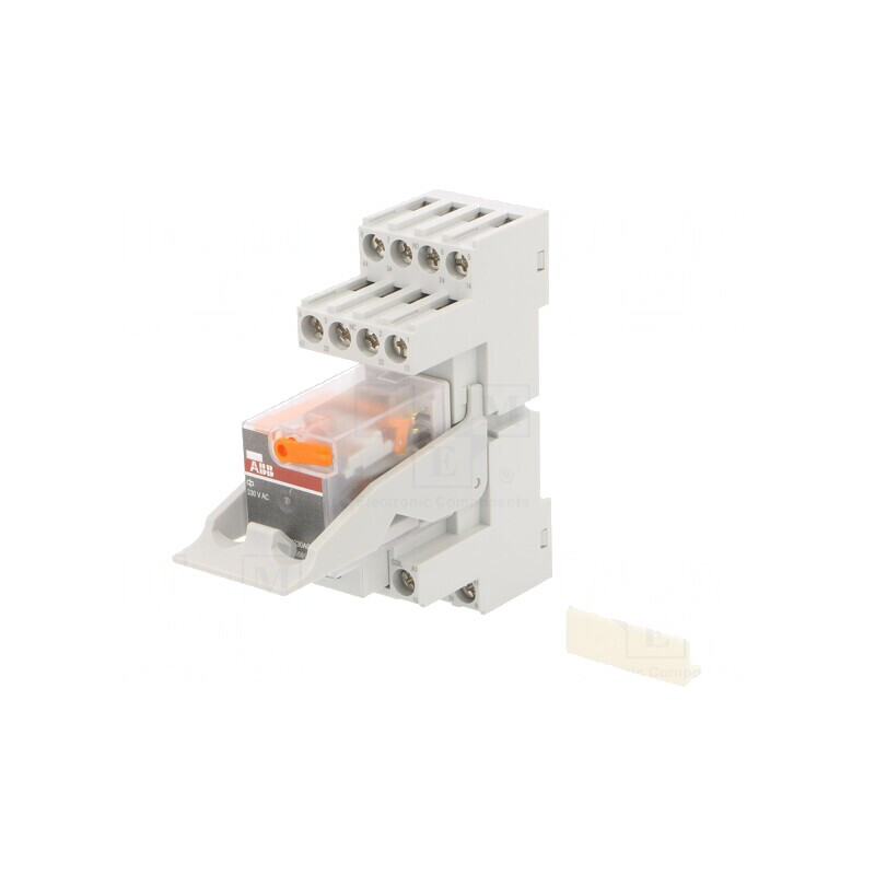 Releu intermediar 4PDT 230VAC pentru şină DIN | Electronic-mag.ro | Componente Electronice