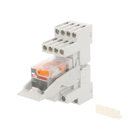 Releu intermediar 4PDT 230VAC pentru şină DIN | Electronic-mag.ro | Componente Electronice