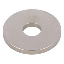 Magnet: fix | neodim | H: 5mm | 165N | Ø: 48mm | Diam.orif.fix: 15mm | GN 55.1-ND-48-15-5