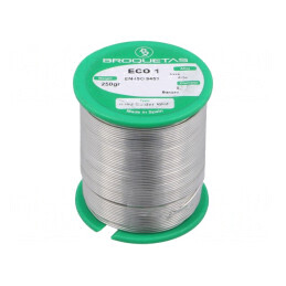 Sârmă de lipit | Sn99,3Cu0,7 | 0,7mm | 250g | fără plumb | bobină | ECO1 SOLID WIRE 0,7MM 250G