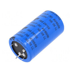 Condensator electrolitic SNAP-IN 1mF 400VDC Ø40x70mm ±20% | Electronic-mag.ro | Componente Electronice