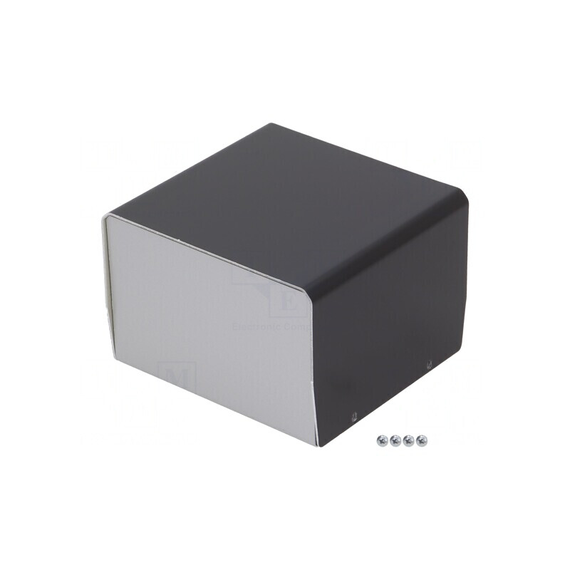 Carcasă aluminiu argint 118x124x84mm | Electronic-mag.ro | Componente Electronice