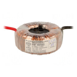 Transformator toroidal 60VA 230V 22V cu cabluri | Electronic-mag.ro | Componente Electronice