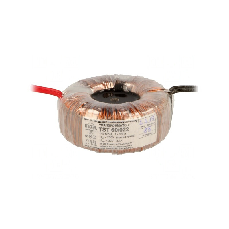 Transformator toroidal 60VA 230V 22V cu cabluri | Electronic-mag.ro | Componente Electronice