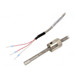 Senzor de Temperatură Pt100 100Ω Clasa A 0-400°C cu Cablu | Electronic-mag.ro | Componente Electronice