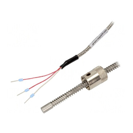 Senzor de Temperatură Pt100 100Ω Clasa A 0-400°C cu Cablu | Electronic-mag.ro | Componente Electronice