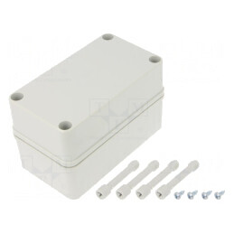 Carcasă Universală Gri 80x140x85mm PICCOLO IK08 PC | Electronic-mag.ro | Componente Electronice