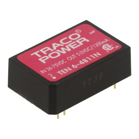 Convertor DC/DC 6W 36-75V la 5V 1200mA DIP24 | Electronic-mag.ro | Componente Electronice