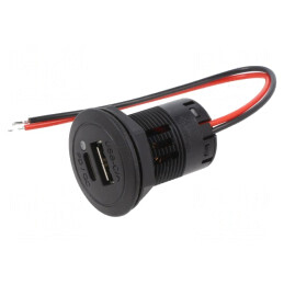 Încărcător Auto USB A și USB C, 3A, 5V, Negru | Electronic-mag.ro | Componente Electronice