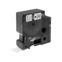 Bandă Etichetare Albă 19mm x 7m - Text Negru | Electronic-mag.ro | Componente Electronice