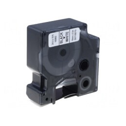 Bandă Etichete 19mm x 5,5m Albă/Neagră | Electronic-mag.ro | Componente Electronice