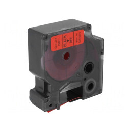 Bandă roșie 19mm x 7m cu text negru | Electronic-mag.ro | Componente Electronice