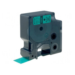 Bandă Verde 19mm x 7m cu Text Negru | Electronic-mag.ro | Componente Electronice