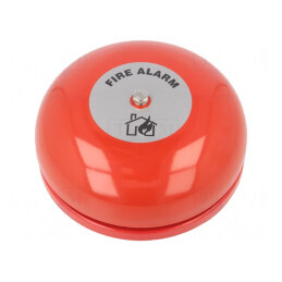 Semnalizator acustic clopot 19-28VDC 95dB IP21C oțel | Electronic-mag.ro | Componente Electronice