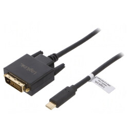 Adaptor DVI-D la USB-C 1,8m Negru | Electronic-mag.ro | Componente Electronice