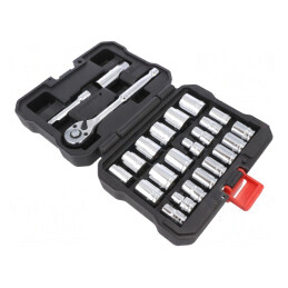 Set Chei Tubulare Hexagonale 3/8 24 Bucăți | Electronic-mag.ro | Componente Electronice